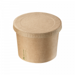 NATURESSE ICE CREAM KRAFT LID 100ML X500