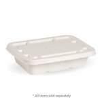 BAGASSE HOT FOOD BOAT LID X500(Z)