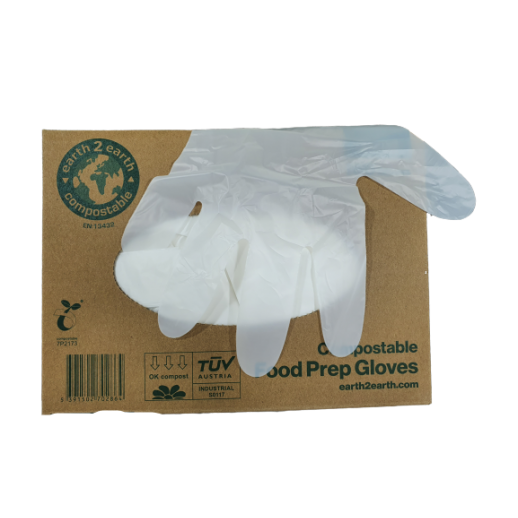 COMPOSTABLE FOOD PREP GLOVES LRGE -2400