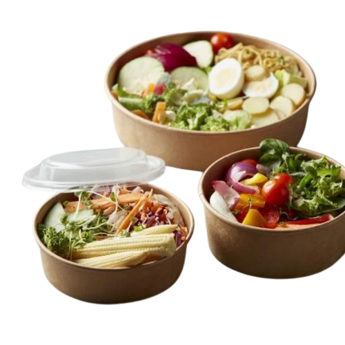 KRAFT POKE BOWL PP LID 1300ML X300